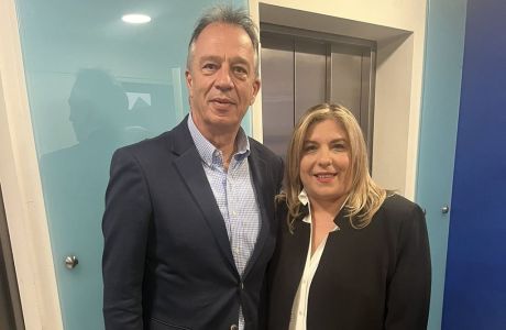 Με τη νέα γραμματέα της ΝΔ Μαρία Συρεγγέλα συναντήθηκε ο Χρήστος Μιχαλάκης